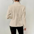thumbnail image 5 of Womens Tops Button Patterned Small Suit Jacket Formal Wear Soft Lightweight Breathable Fabric Casual Daily Outdoor Top 13X12X11Cm Xl Sweaters For Women, 5 of 8