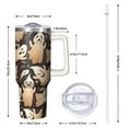 thumbnail image 2 of Halloween 40oz Pumpkin Travel Coffee Tumbler with Handle and Straw Lid – Gift Insulated Mug for Hot Cold, 2 of 5