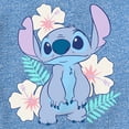 thumbnail image 2 of Boy's Lilo & Stitch Floral Stitch  Performance Graphic Tee Royal Blue Heather X Large, 2 of 4