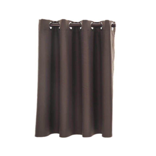 Langgg Solid Colored Short Valance Curtains Shade Curtain Kitchen Door Panels Rod Pocket Window Treatment Coffee L