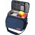 thumbnail image 1 of TuErcao Insulated Cooler Bag 6/24 Can Collapsible Leakproof Soft Sided Cooler for Car, Portable Foldable Small Ice Chest for Beach Camping Picnic Travel, 5/15qt Lunch Box for Men Work, 1 of 7