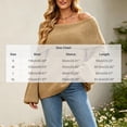 thumbnail image 3 of Wenini Women's Shoulder Solid Color Knit Sweater Top Long Sleeve Loose Casual Pullover Top, 3 of 7