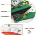 thumbnail image 6 of Runner Rug 2'x6', St Patrick's Day Washable Non-Slip Hallway Runner Rugs, Green Shamrock Gnomes Love Star Rainbow Spring Bedside Rugs Floor Mats Carpet Runners for Kitchen Bathroom Laundry Room, 6 of 8