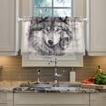 thumbnail image 5 of Coolnuti Wolf Wildlife Valances for Windows 36 Inch Small Window Blackout Valance Curtains Rod Pocket Window Curtains Treatment for Kitchen Bathroom Cafe, 1 Panel Home Decor, 5 of 7