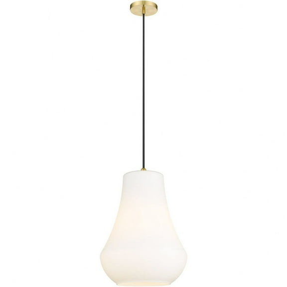 491-1P-SG-G571-12-LED-Innovations Lighting-Fairfield - 1 Light Mini Pendant In Industrial Style-16 Inches Tall and 11.75 Inches Wide Satin Gold Matte