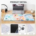 thumbnail image 4 of Desk Mat, Gaming Mouse Pad Large, XXL Keyboard Mat, Long Mousepad Matt with Stitched Edges, Non Slip Computer Mat, Extended Laptop Desk Pad Pattern Cute for Office Desktop, Boho Blue, 4 of 5
