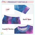thumbnail image 3 of FORMRS Long Sleeve Top and Pants Pajama Set for Niños 2-Piece Sleepwear, Sizes 18M-8Y, Galaxy Pattern, 3 of 6
