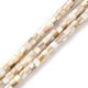 thumbnail image 1 of Natural Freshwater Shell Beads Strands Column Seashell Color 3x4mm Hole: 0.8mm about 124~125pcs/strand 15.28~15.47''(38.8~39.3cm), 1 of 3