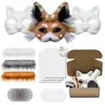 thumbnail image 1 of Kit de máscara de gato DIY con malla para pelo y ojos para fiesta de Halloween, 1 of 7