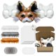 thumbnail image 1 of Kit de máscara de gato DIY con malla para pelo y ojos para fiesta de Halloween, 1 of 7
