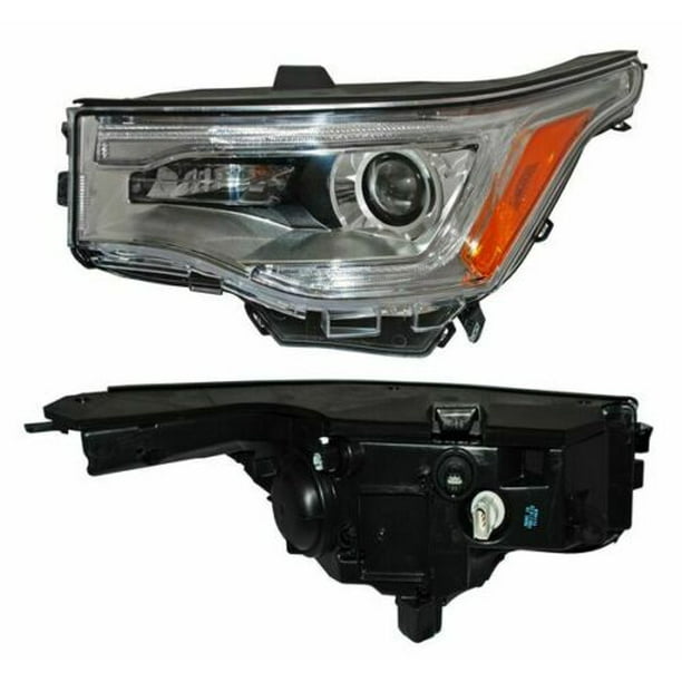 2017 2018 GMC Acadia LH Left Drive side Headlamp Headlight Chrome