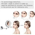 thumbnail image 3 of Wall Mirror, Wall Mounted Makeup Mirror with Magnification, Magnifying Wall Bathroom Mirror with LED Lights, 360 Degree Swivel Rotation, 8 Inch, Chrome Finish, for Girls, 3 of 7