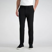 Men's J.M. Haggar Ultra-Slim Fit 4-Way Stretch Plain Weave Flat-Front Suit Pants Color: Black Size: 34X30