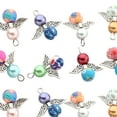 thumbnail image 4 of 2x20x Dijes De Alas De ángel, Dijes De Hadas Coloridos Para Hacer Joyas Y Pendientes, 4 of 8