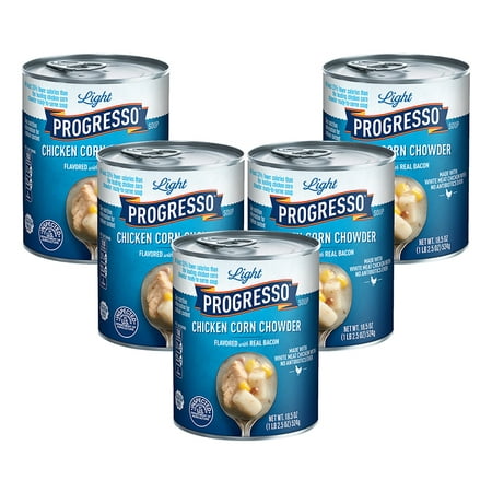 (5 Pack) Progresso Light Chicken Corn Chowder Soup, 18.5 (The Best Seafood Chowder Recipe In The World)