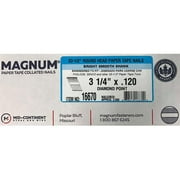 Magnum Fasteners 2847051 3.25 x 0.12 in. Dia. 33.5 deg Smooth Shank Angled Strip Nails - Pack of 2500