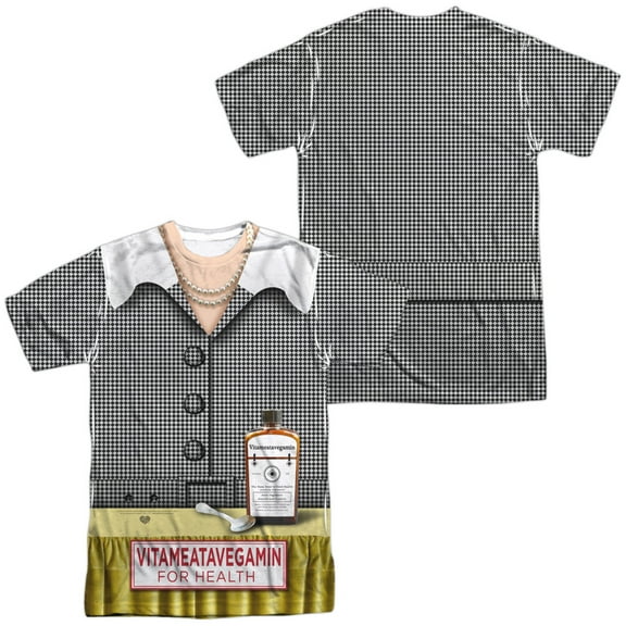 I Love Lucy Vita Costume Alternate Unisex Adult Sublimated Costume T Shirt (Front/Back), 2X-Large Multicolor