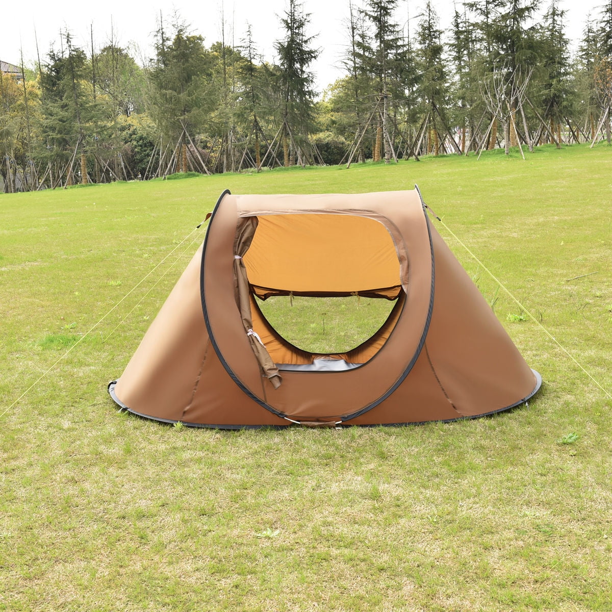 Large Pop UP 4-6 Persons Camping Tent Hiking Awning Backpacking Waterproof W//Bag