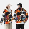 thumbnail image 6 of Fotbe Cow Men's Women's UPF 50+ Sun Protection Jacket Hooded Cooling Shirt with Pockets Hiking Outdoor Performance-Small, 6 of 9