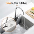 thumbnail image 2 of Injueey Tapón para orificio de lavabo multifuncional, cubierta para orificio para grifo, conveniente y fácil de instalar, agua Accesorios de baño, 2 of 6