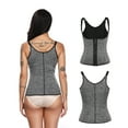 thumbnail image 6 of FITVALEN Waist Trainer Vest for Women Zipper Corset Body Shaper Tummy Control Neoprene Cincher Tank Top with Straps, 6 of 7