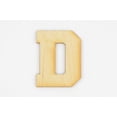 thumbnail image 1 of 1 Pc, 3 Inch X 1/4 Inch Thick Collegiate Font Wood Letters D Easy To Paint Or Decorate For Indoor Use Only, 1 of 2