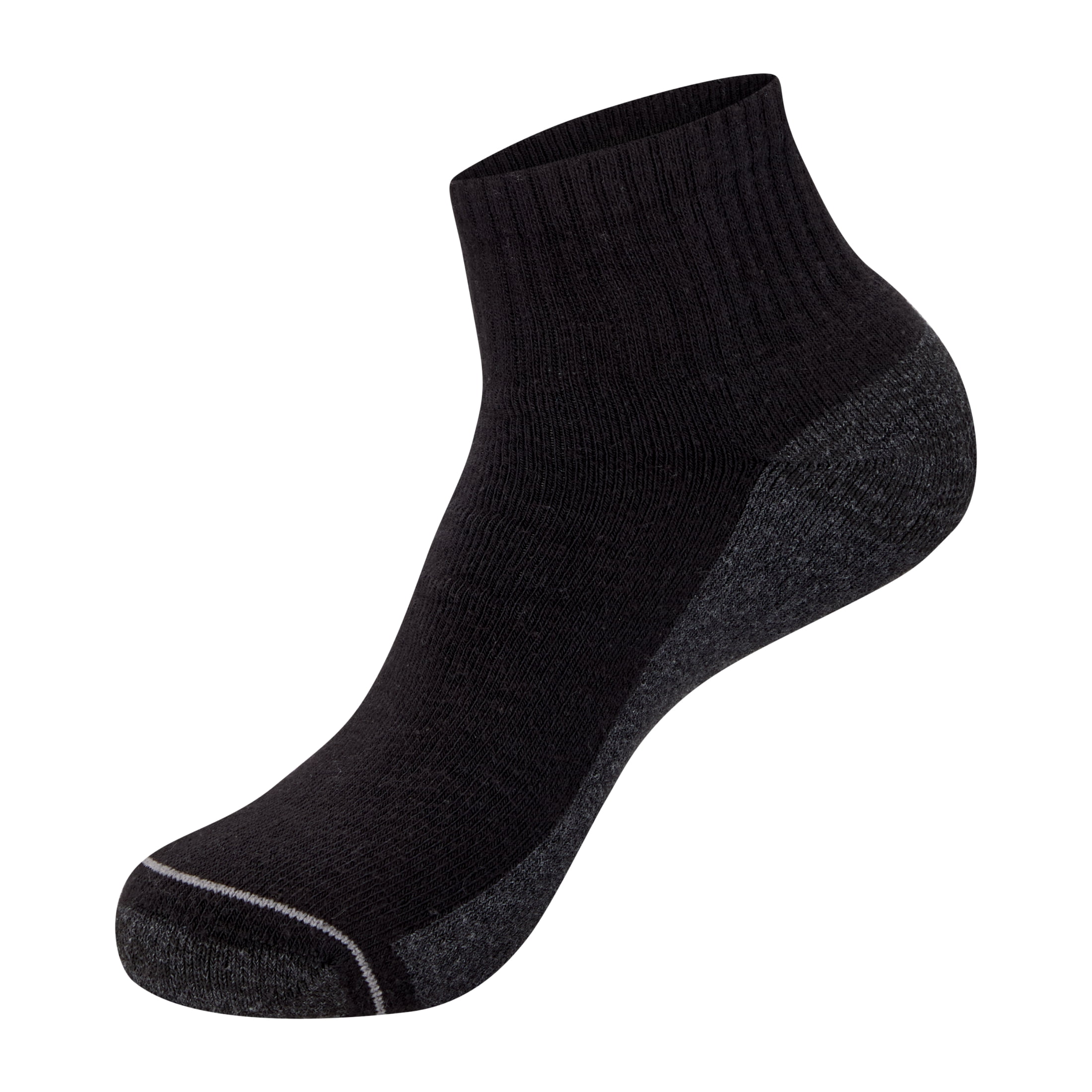 Hanes Mens Ankle Socks Pack, 10-Pack, Max Cushion Moisture-Wicking Sock