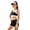 AA#-Black181, variant on Tiijoy Girls 3 Piece Bikini Set with Shorts Sporty Swimsuit Quick-Dry Swimwear, Sizes 5-14