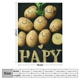 thumbnail image 4 of Orinice Yes I Really Do Need All These Potatoes Blanket Gifts Warm Cozy Soft Throw for Bed Couch Sofa Home Decoration  Small for Kid 40x50in, 4 of 6