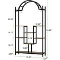 thumbnail image 7 of Tribesigns 5-Tier Tall Indoor Plant Stand, 74.8 inches Arched Metal Plant Shelf with Hanging Hooks, 7 of 7