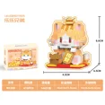 thumbnail image 3 of Bloques de construcción en miniatura de gatos kawaii, modelo 3D Neko, animal rinoceronte, cabra, minibloques de fruta, limón, aguacate, figuras de juguete para regalo de Navidad, 3 of 5