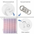 thumbnail image 5 of Pink Purple Ombre Bathroom Shower Curtains with 12 Hooks Waterproof Shower Curtain for Stalls and Bathtubs Modern Abstract Striped Polka Dots Decorative Bathroom Privacy Curtain 36x78 Inches, 5 of 9