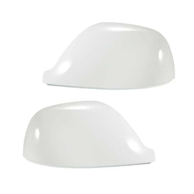 Unique Bargains Pair Car Rear View Mirror Cover Cap Replacement White for Volkswagen Transporter T5 T6 Mirror Covers