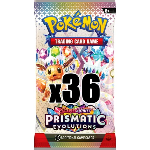 Pokemon Scarlet & Violet Prismatic Evolutions LOT of 36 Booster Packs (Equivalent of a Box)