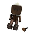 thumbnail image 2 of Car Decoration Doll Ornament Wooden with Shaking Feet for Vehicle Dashboard Home Office Shelf, 2 of 9