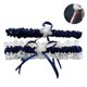 thumbnail image 1 of 2 piezas de encaje nupcial para boda, liga nupcial con lazo de satén para novias, 1 of 8