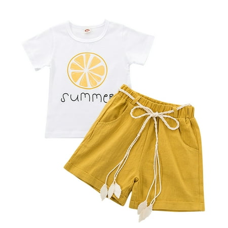 

QYZEU Thanksgiving Outfit Girl Baby Girl Clothes 12 18 Months Years Shorts Baby Floral Tops Summer Short Toddler Outfits Beach Sleeve T Clothes Shirts 04 Set Girls Kids Girls Outfits&Set