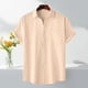 thumbnail image 1 of pstuiky camiseta de hombre, Camisa informal de manga corta con cuello vuelto y cuello redondo de color liso para hombre ropa de hombre m, 1 of 9