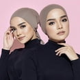 thumbnail image 3 of Turban Musulman Extensible pour Femmes, Hijab Intérieur, sous-Foulard Islamique, Bonnet Modal, Chapeau≠ J8D0, 3 of 8