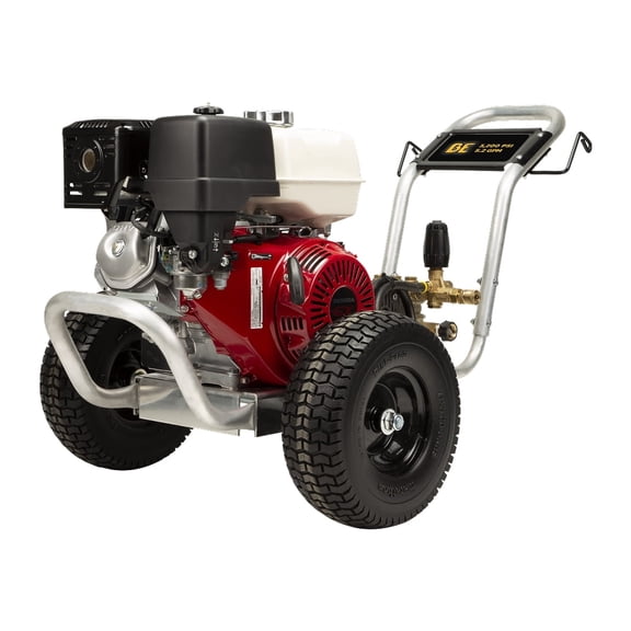 BE Power Equipment 4200 PSI 4.2 GPM Cold Water Gas PW Honda GX390 and Comet Triplex Pump on Aluminum Frame