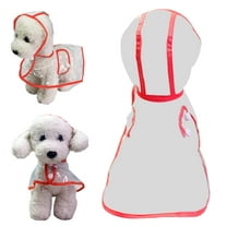kladzum Dog Raincoat Transparent Raincoat Orange Dog Raincoat Spring and Summer Teddy Small Dog Puppy Raincoat Coat Transparent Pet Dog Rainwear Clothes for Small Dogs Cats