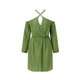 thumbnail image 2 of Gibobby Vestido Causal para Mujer de Verano Vestido de cuello halter sin espalda sexy elegante cómodo casual para mujer(Verde,XL), 2 of 5