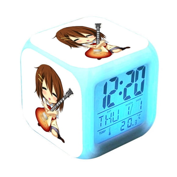 Reloj despertador digital LED Kons Square para niños de 8 x 8 x 8 cm