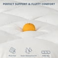 thumbnail image 5 of Ang Qi Twin Size Mattress Topper Pillow Top Mattress Pad, Hotel Quality Down Alternative with 12-21Inch Deep Pocket, 5 of 7