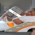thumbnail image 3 of MedCline Reflux Relief System - Bed Wedge Pillow for Acid Reflux & GERD Relief, Full Body Pillow - Arm Hole Pocket & Incline Sleep Position - Small - 5'4" & Below, 1 Ct, 3 of 9