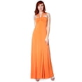 thumbnail image 4 of Evanese Women's Elegant Cross Tie Halter Long Formal Party Dress, 4 of 4