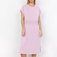 thumbnail image 2 of OSOLU Women Casual Skirt With Solid Color Elastic Waistband Suitable For Casual Wear Relaxed Fit Skirts, 2 of 9