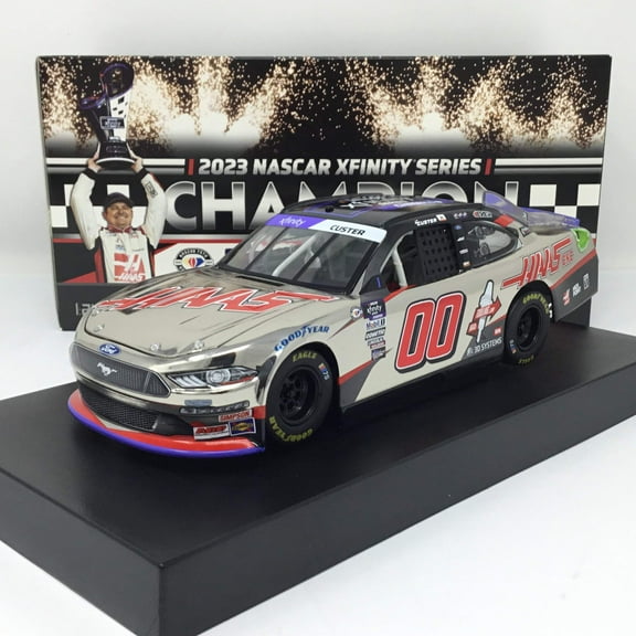 Cole Custer 2023 Haas Automation Champion 1:24 Color Chrome Diecast