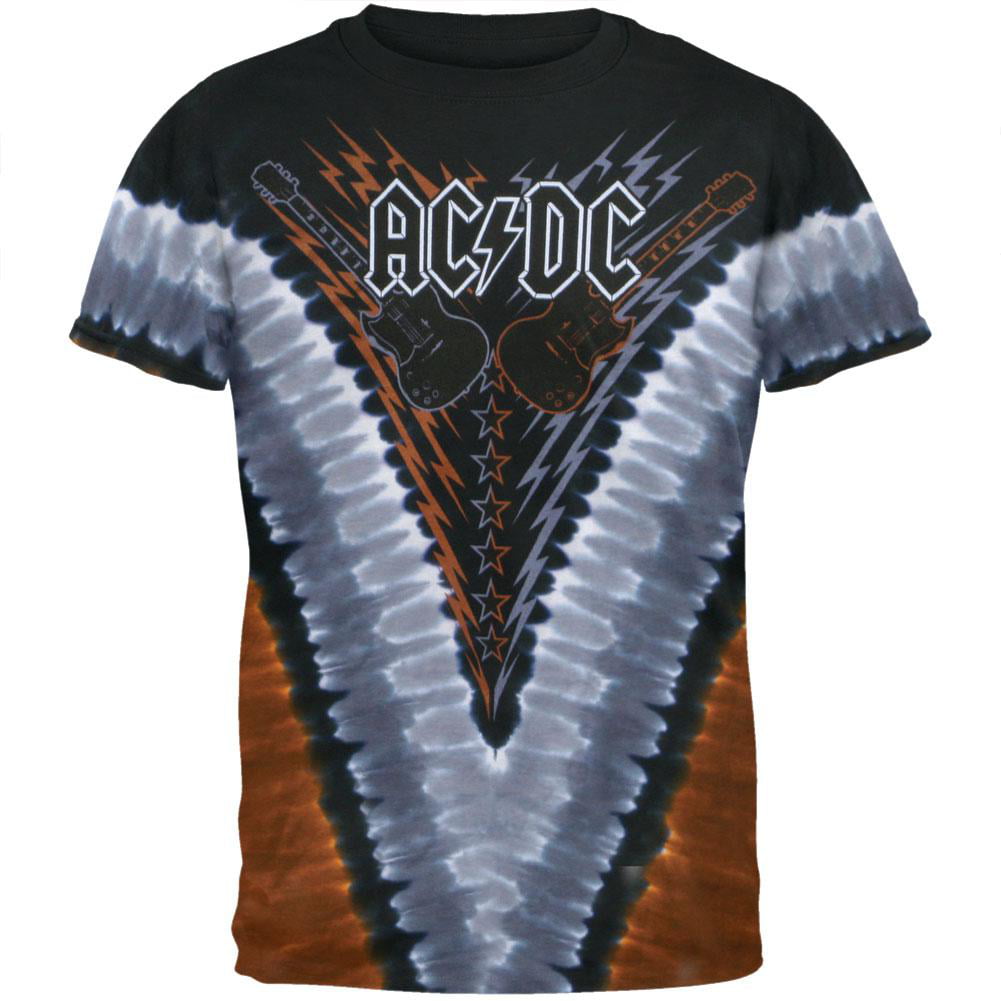 ACDC - AC/DC - High Voltage Black Tie Dye T-Shirt - X-Large - Walmart ...