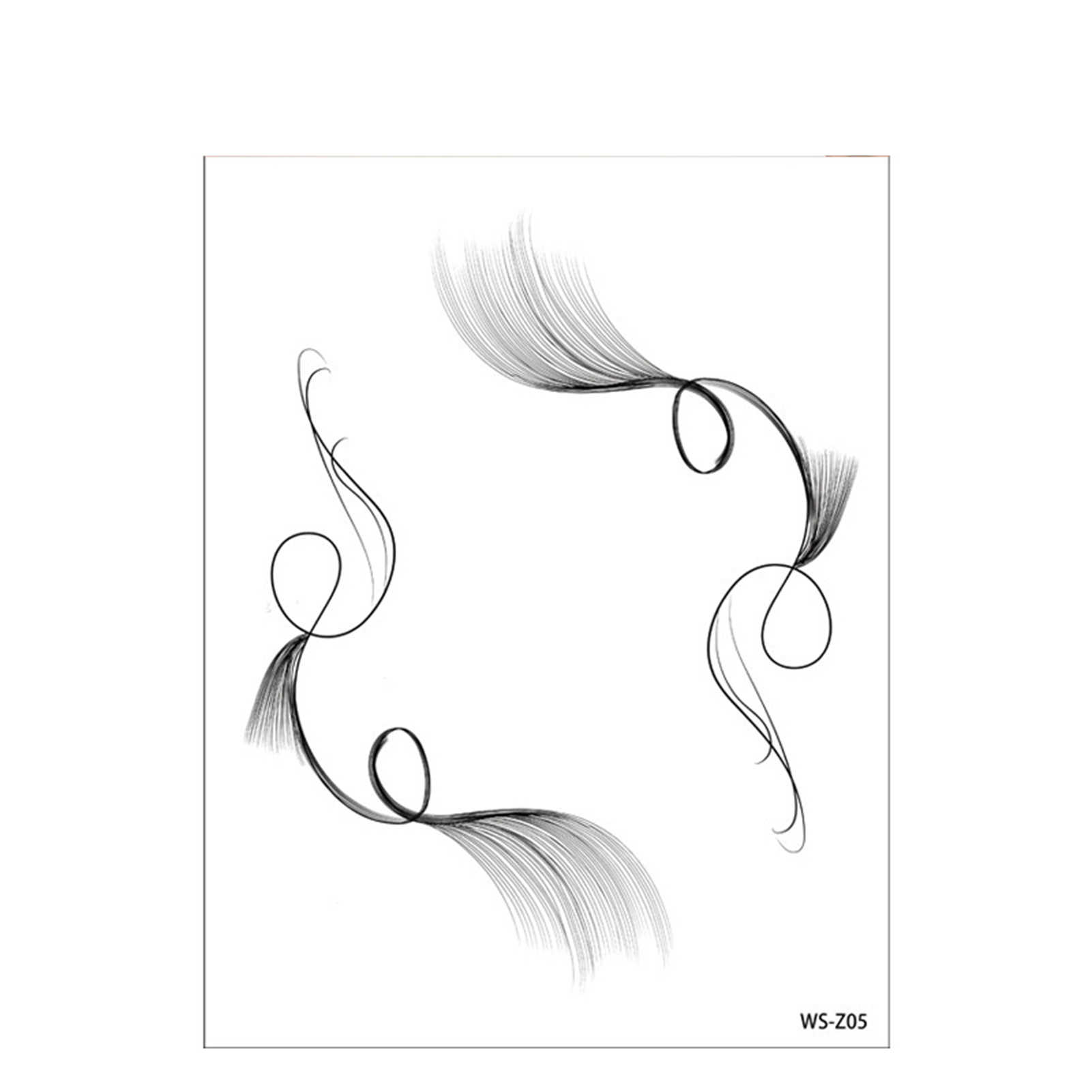 Bluethy Hair Tattoo Sticker Waterproof Curling Ultra Thin Hairline Tattoo Baby Hair Edge